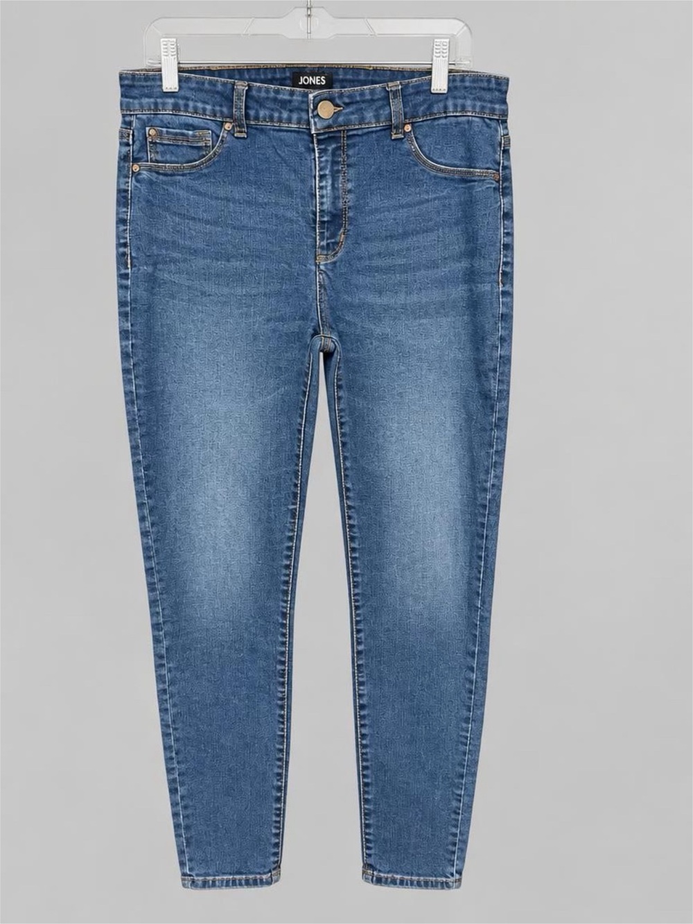 Midwash Skinny Jeans — Women's Stretch Denim Jones NY